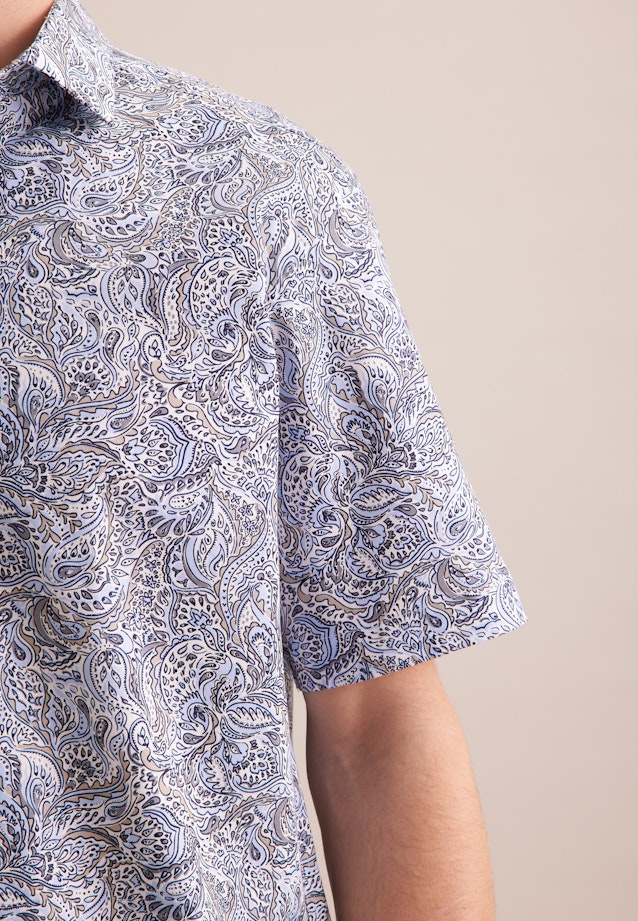 Comfort Business Hemd Floral in Hellblau |  Seidensticker Onlineshop