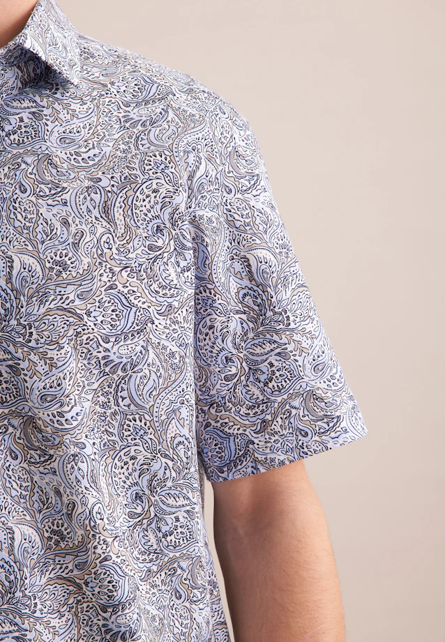 Comfort Business Hemd Floral in Hellblau |  Seidensticker Onlineshop