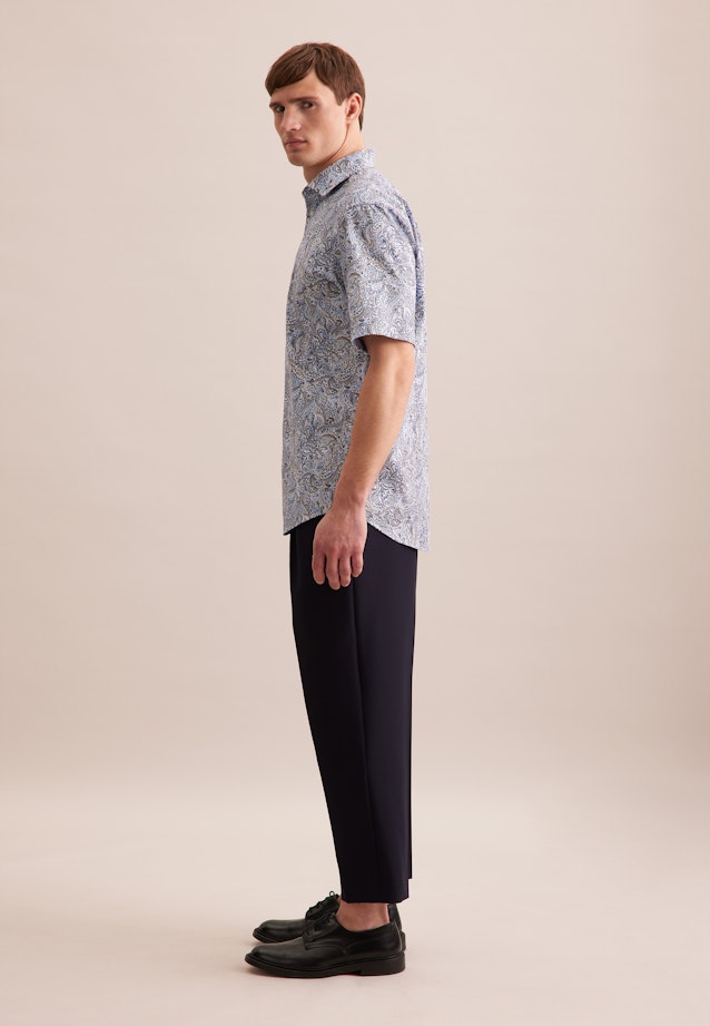 Comfort Chemise d'affaires Floral in Bleu Clair |  Seidensticker Onlineshop