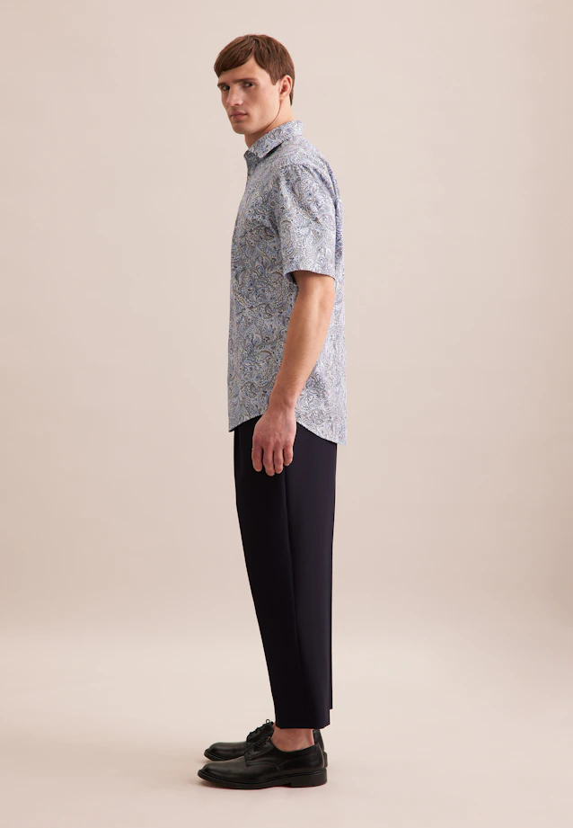 Comfort Business Hemd Floral in Hellblau |  Seidensticker Onlineshop