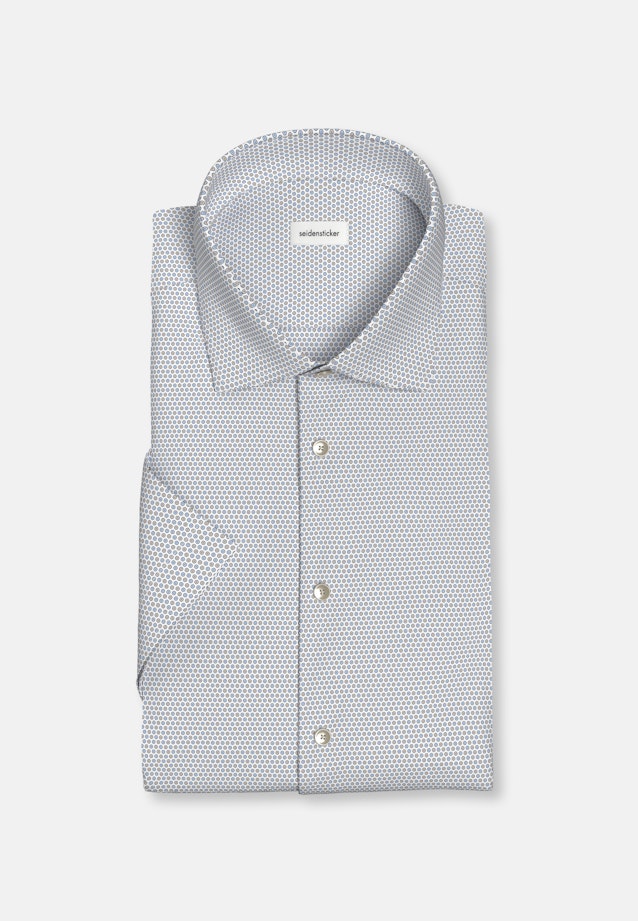 Shaped Business Hemd Druck in Beige |  Seidensticker Onlineshop