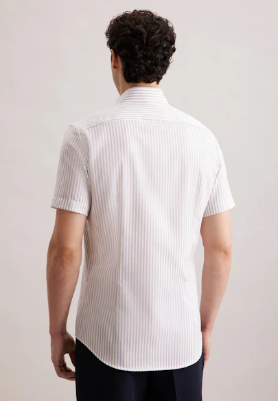 Shaped Business shirt Stripe in Beige |  Seidensticker Onlineshop