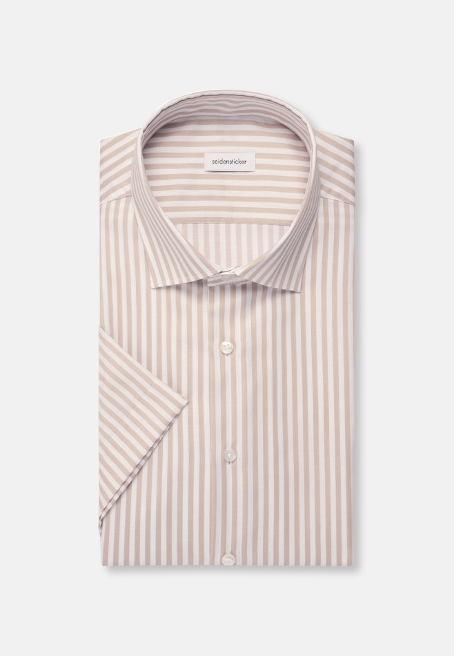 Shaped Business Hemd Streifen in Beige | Seidensticker Onlineshop