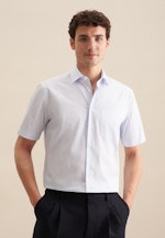 Regular Business Hemd Druck in Hellblau |  Seidensticker Onlineshop