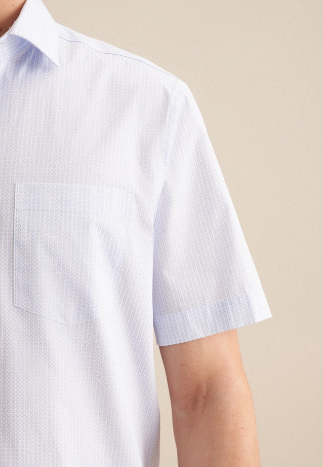 Regular Business Hemd Druck in Hellblau |  Seidensticker Onlineshop