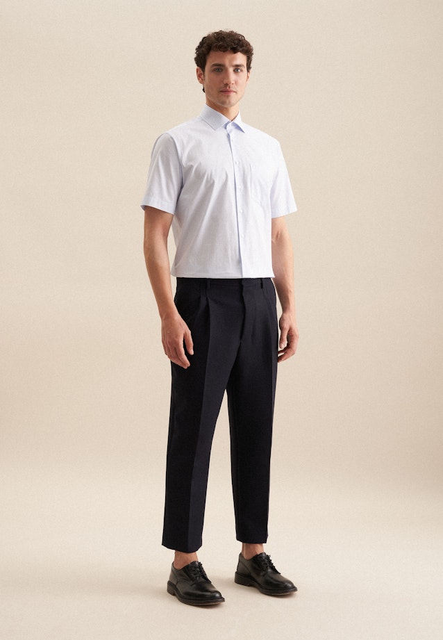 Regular Business Hemd Druck in Hellblau |  Seidensticker Onlineshop