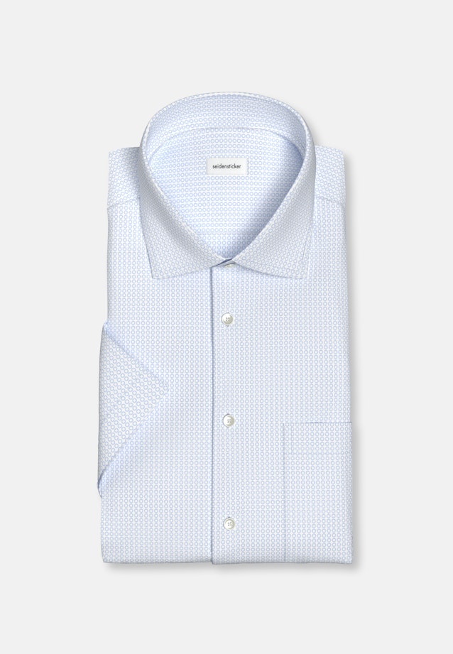 Regular Business Hemd Druck in Hellblau |  Seidensticker Onlineshop