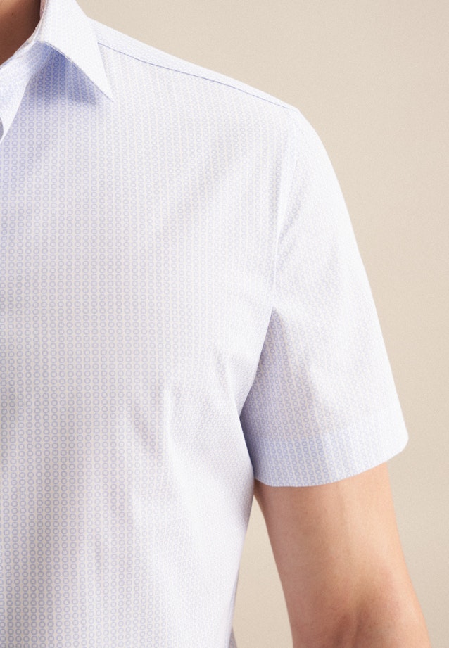 Shaped Business Hemd Druck in Hellblau |  Seidensticker Onlineshop