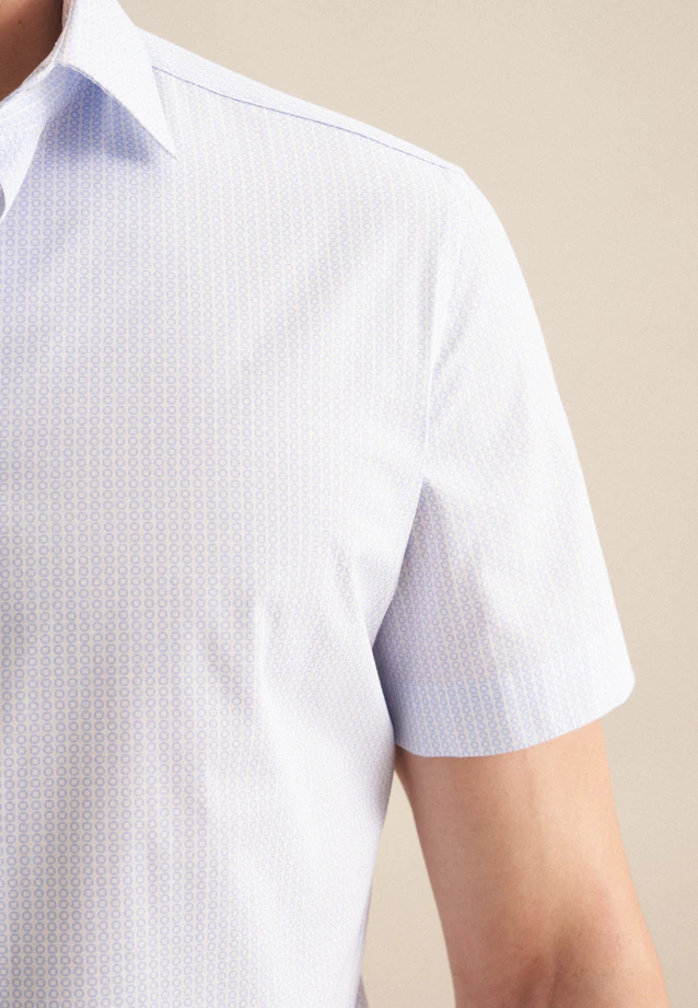 Shaped Business shirt Print in Light Blue |  Seidensticker Onlineshop