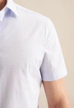 Shaped Business shirt Print in Light Blue |  Seidensticker Onlineshop