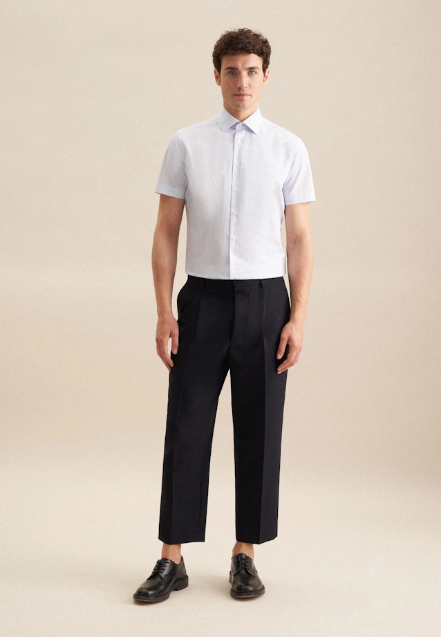 Shaped Business shirt Print in Light Blue |  Seidensticker Onlineshop