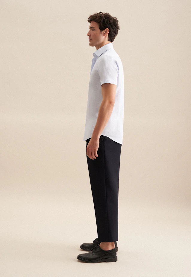 Shaped Business shirt Print in Light Blue |  Seidensticker Onlineshop