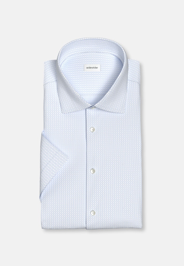 Shaped Business Hemd Druck in Hellblau |  Seidensticker Onlineshop