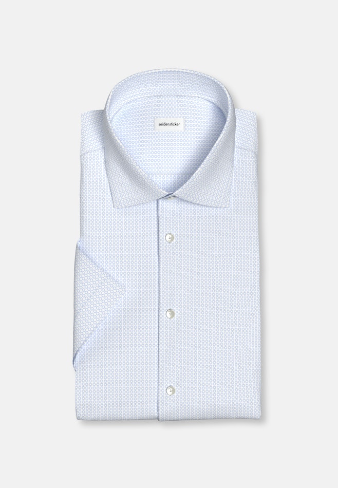 Shaped Business Hemd Druck in Hellblau | Seidensticker Onlineshop