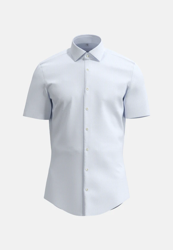 Shaped Business shirt Print in Light Blue |  Seidensticker Onlineshop