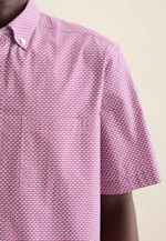 Regular Business Hemd Druck in Rosa/Pink |  Seidensticker Onlineshop