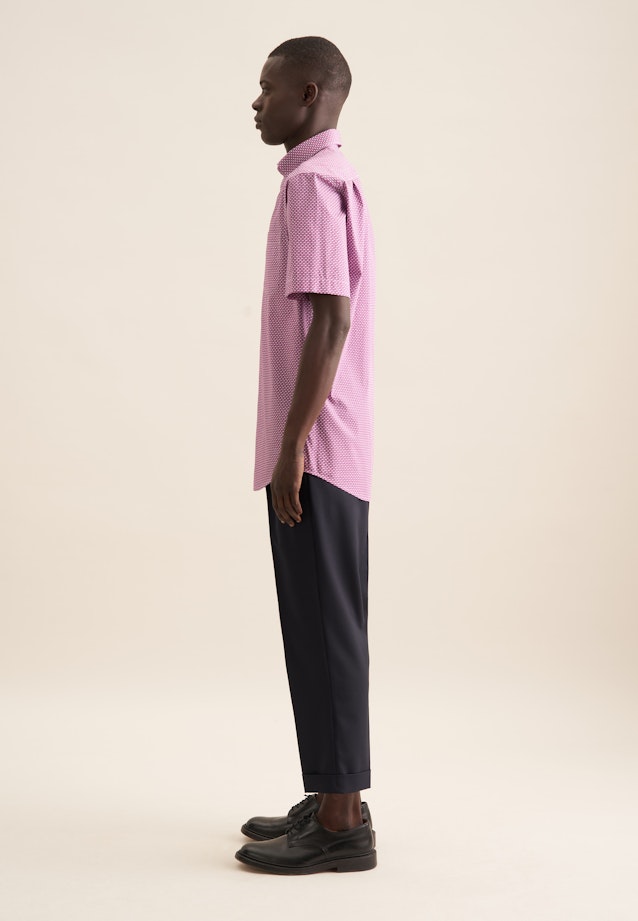 Regular Business shirt Print in Pink |  Seidensticker Onlineshop