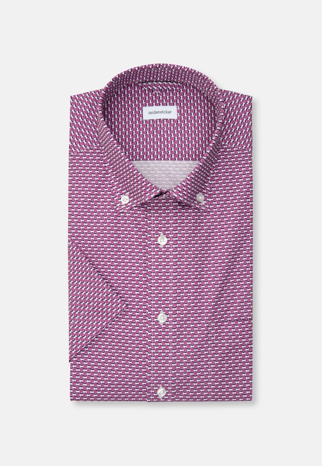 Regular Business shirt Print in Pink |  Seidensticker Onlineshop