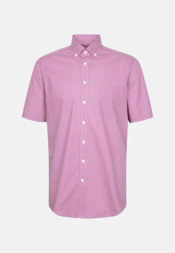 Regular Business Hemd Druck in Rosa/Pink |  Seidensticker Onlineshop
