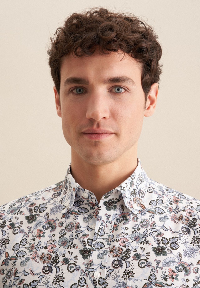 Regular Chemise d'affaires Imprimé in Orange |  Seidensticker Onlineshop