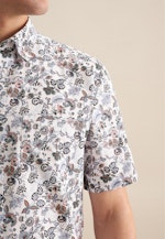 Regular Business Hemd Druck in Orange |  Seidensticker Onlineshop