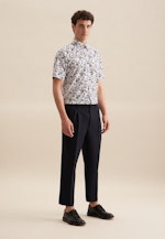 Regular Business Hemd Druck in Orange |  Seidensticker Onlineshop