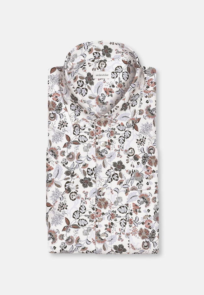 Regular Chemise d'affaires Imprimé dans Orange | Boutique en ligne Seidensticker