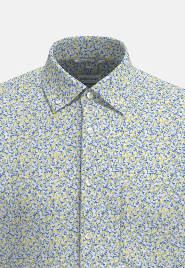 Regular Business shirt Print in Yellow |  Seidensticker Onlineshop