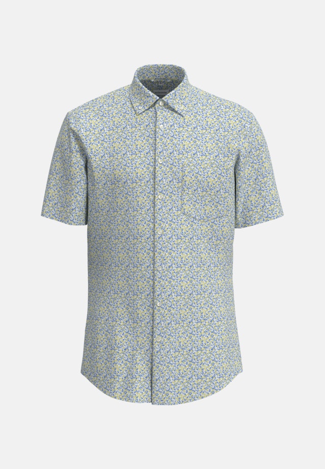 Regular Business shirt Print in Yellow |  Seidensticker Onlineshop