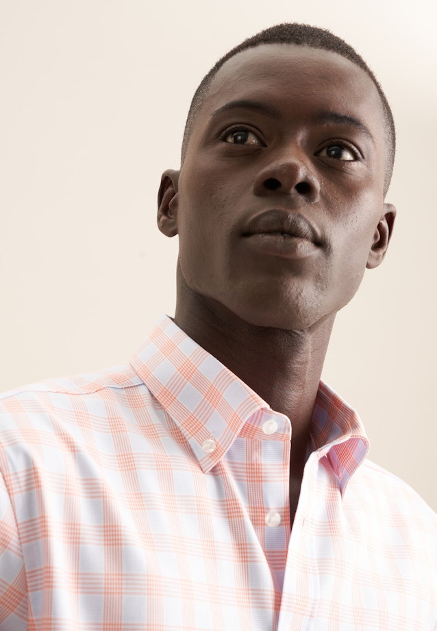 Comfort Chemise d'affaires carreaux in Orange |  Seidensticker Onlineshop