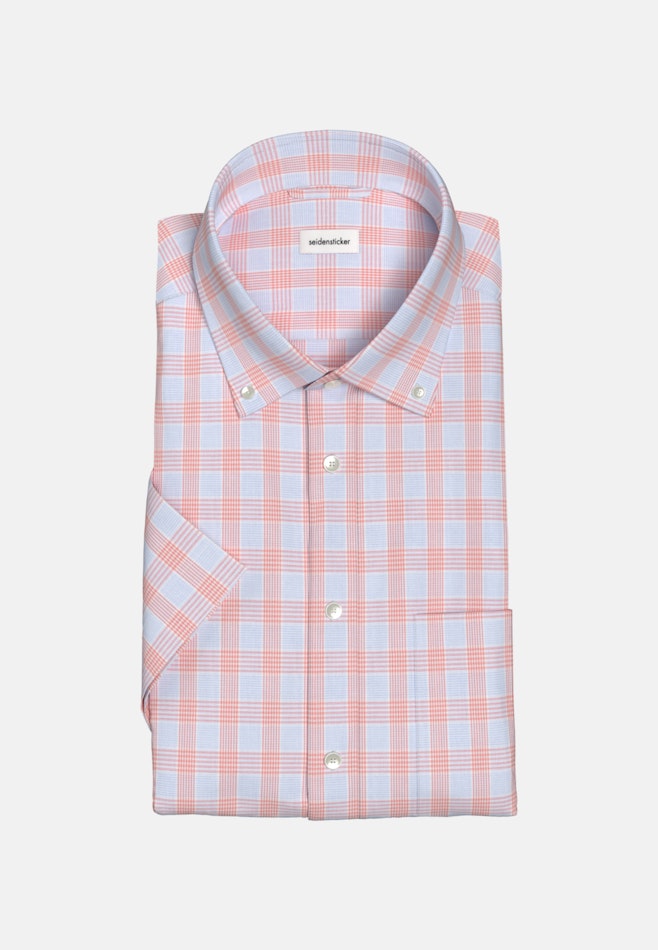 Comfort Business Hemd Karo in Orange | Seidensticker Onlineshop