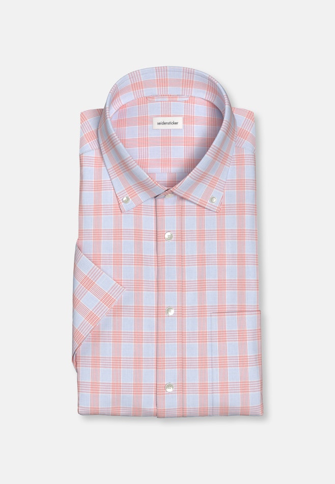 Comfort Business Hemd Karo in Orange | Seidensticker Onlineshop