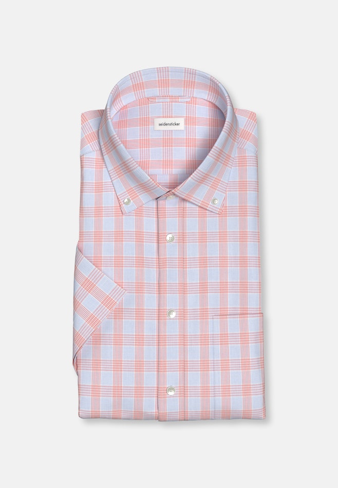 Comfort Business Hemd Karo in Orange | Seidensticker Onlineshop