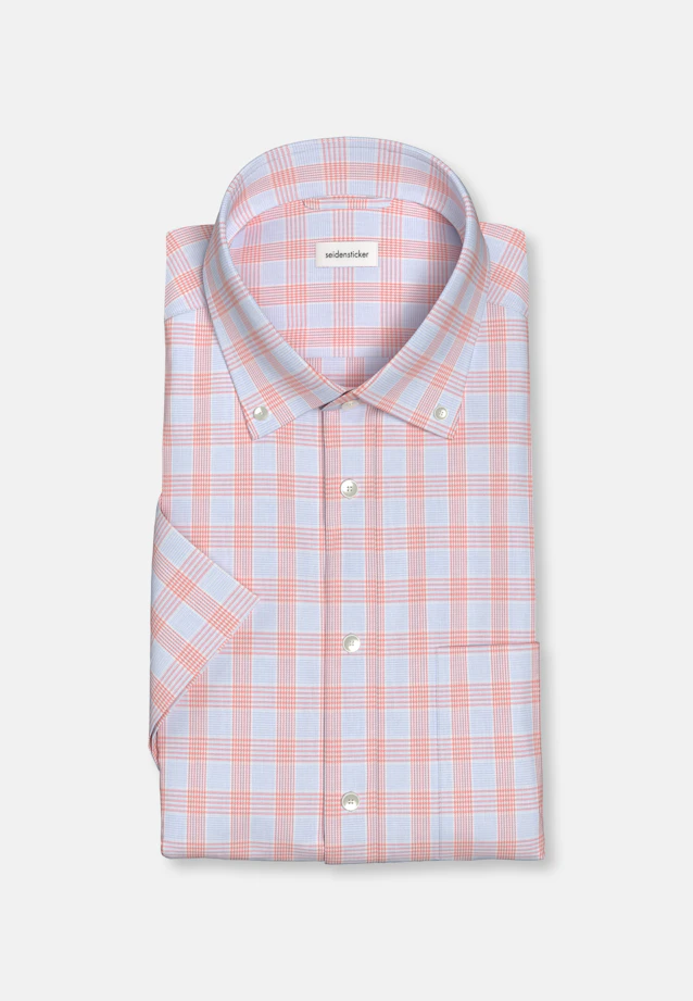 Comfort Chemise d'affaires carreaux in Orange |  Seidensticker Onlineshop