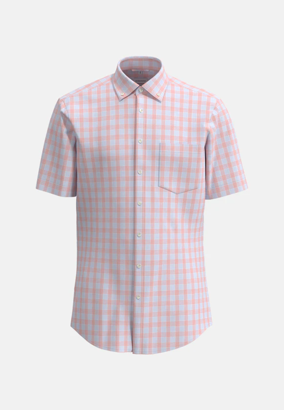 Comfort Chemise d'affaires carreaux in Orange |  Seidensticker Onlineshop
