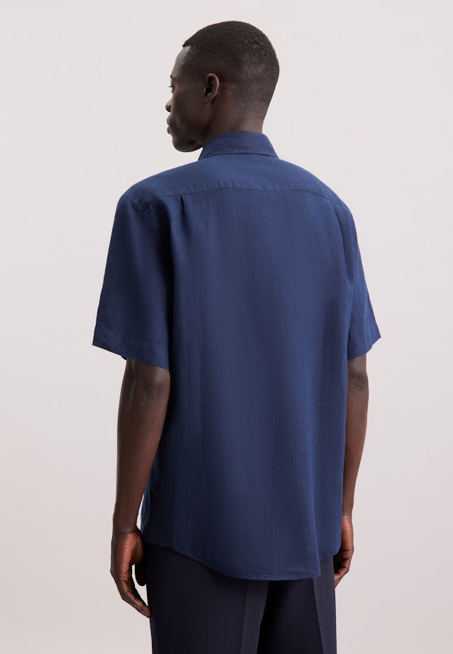 Regular Chemise d'affaires Uni in Bleu Foncé |  Seidensticker Onlineshop