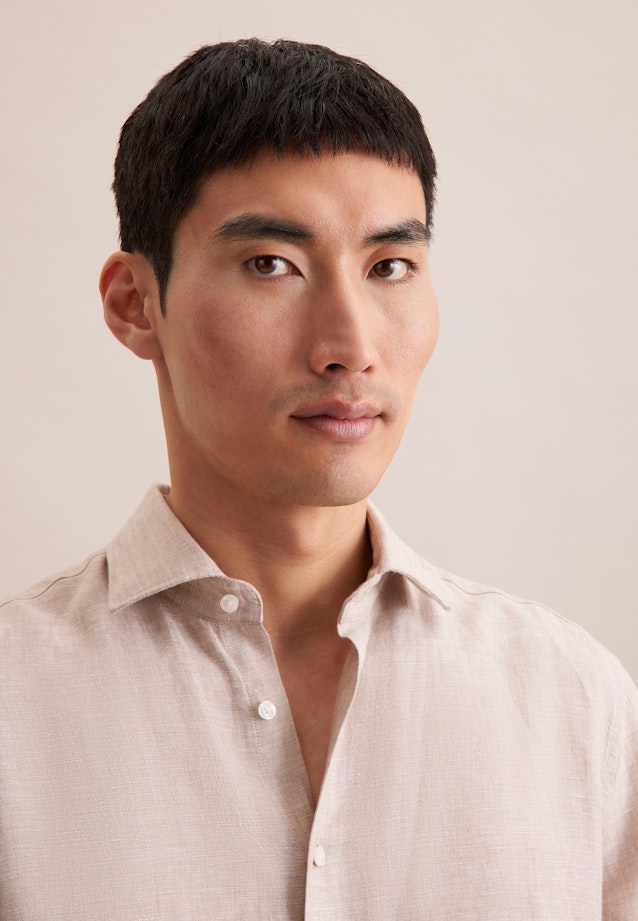 Regular Business Hemd Uni in Beige |  Seidensticker Onlineshop