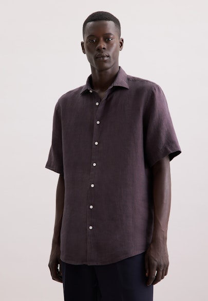 Regular Business shirt Uni in Brown |  Seidensticker Onlineshop