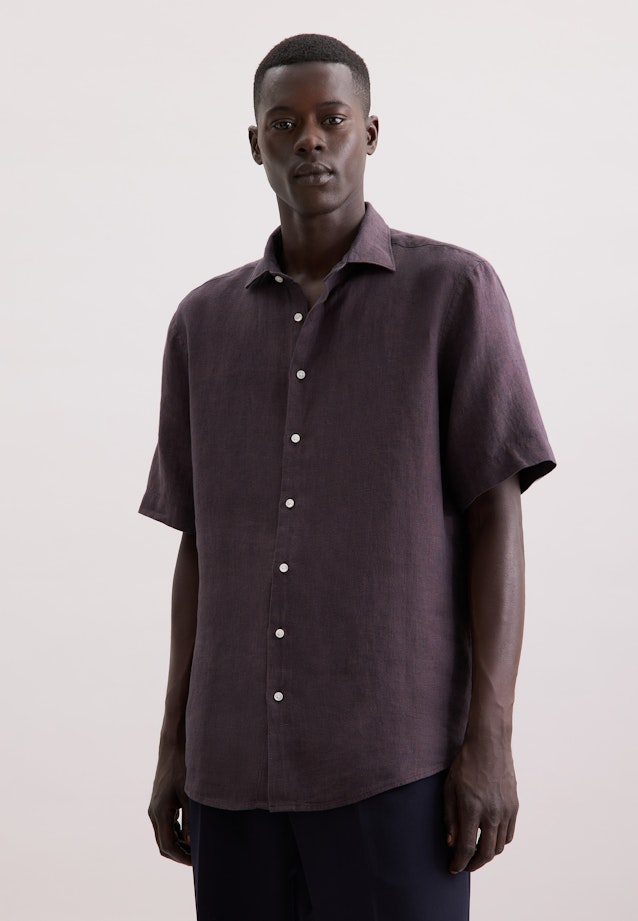 Regular Business shirt Uni in Brown |  Seidensticker Onlineshop