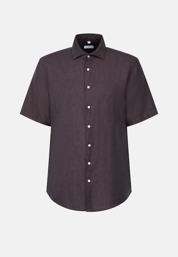 Regular Business shirt Uni in Brown |  Seidensticker Onlineshop