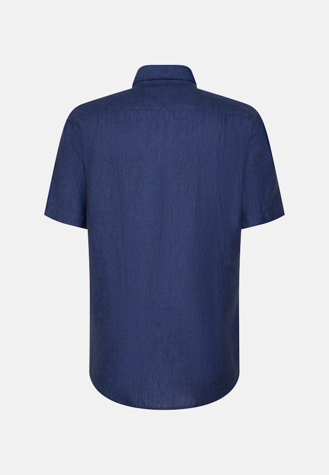Regular Business overhemd Uni in Middelmatig Blauw | Seidensticker online winkel