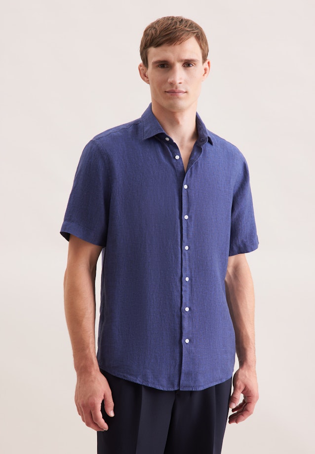 Regular Business shirt Uni in Medium Blue |  Seidensticker Onlineshop