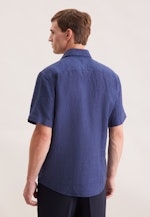 Regular Business Hemd Uni in Mittelblau |  Seidensticker Onlineshop
