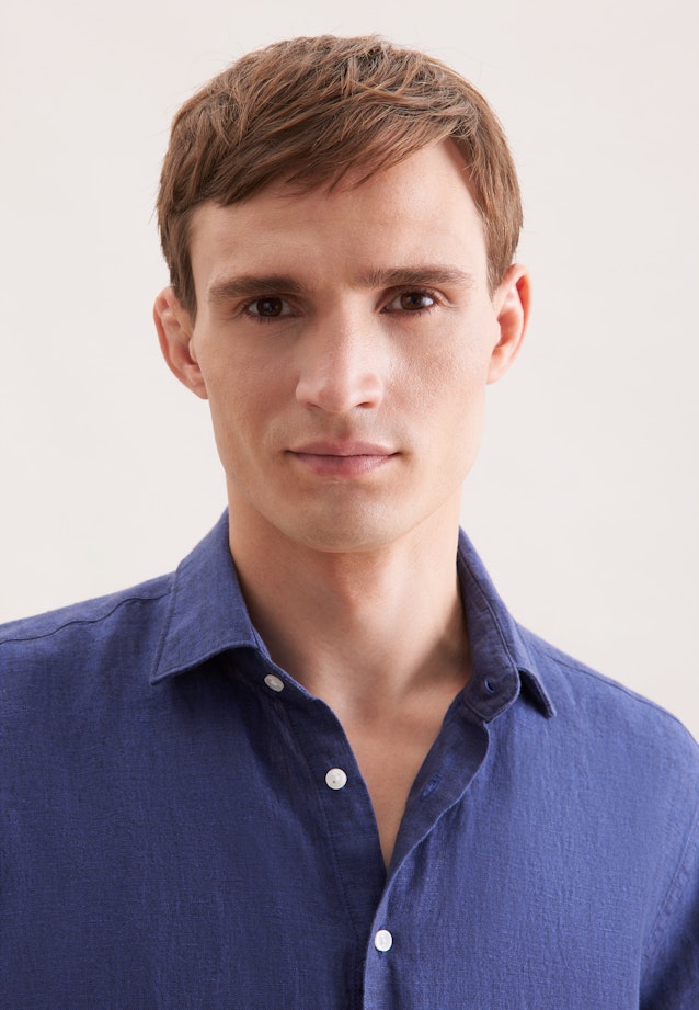 Regular Business shirt Uni in Medium Blue |  Seidensticker Onlineshop