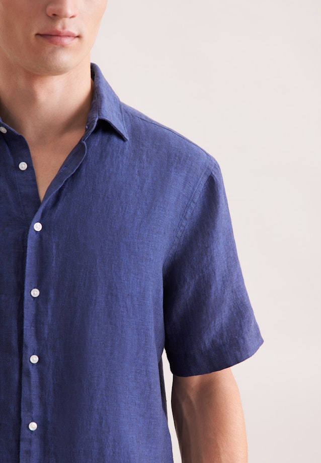 Regular Business shirt Uni in Medium Blue |  Seidensticker Onlineshop