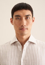 Regular Business shirt Stripe in Beige |  Seidensticker Onlineshop