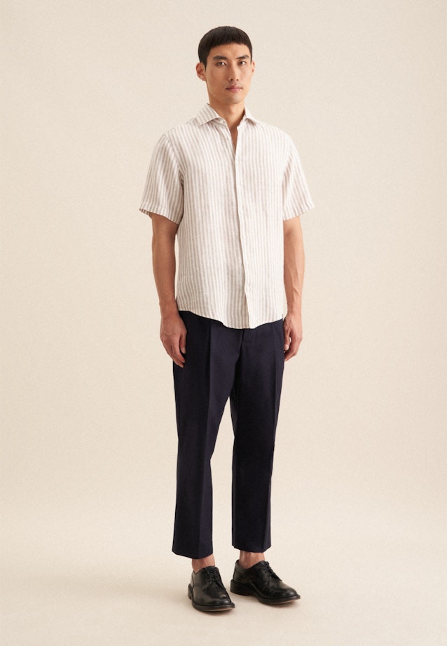 Regular Business shirt Stripe in Beige |  Seidensticker Onlineshop