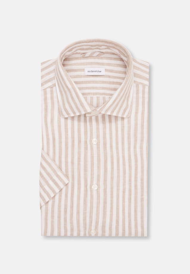 Regular Business Hemd Streifen in Beige |  Seidensticker Onlineshop