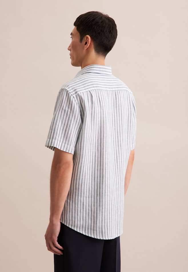 Regular Business Hemd Streifen in Grün | Seidensticker Onlineshop