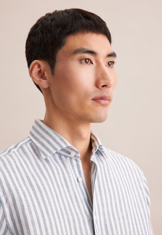 Regular Business Hemd Streifen in Grün |  Seidensticker Onlineshop